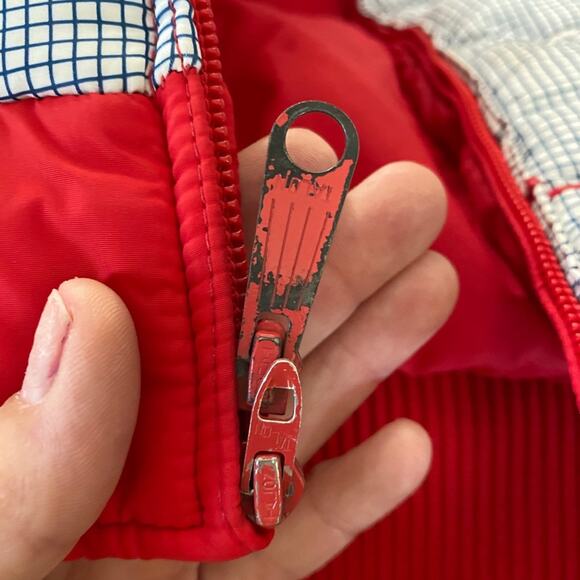 EUC Vintage Slalom Red White Blue Matching Ski Sweater & Jacket Fits a Small - Picture 6 of 11